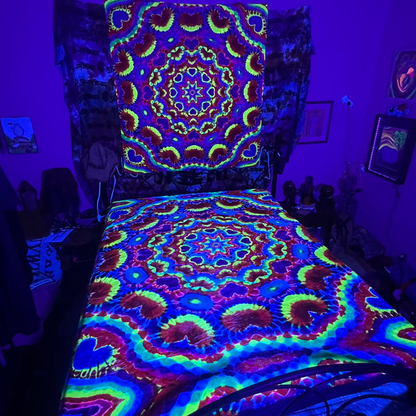 UV Reactive Heartdala Blanket #2 GOING OUT OF BUSINESS SALE