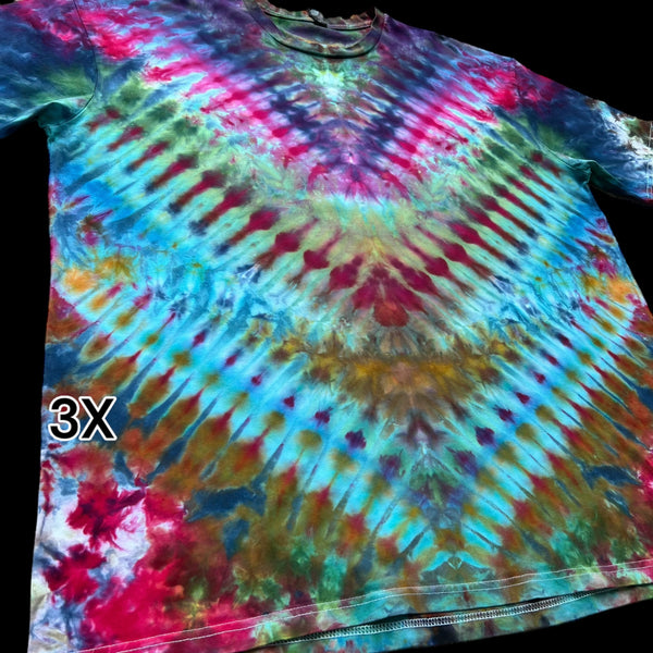 3XL "Sea of Vs" Tiedye Shirt