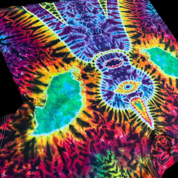 5XL "One Eyed One Horned Flying Purple People Eater" Tiedye Shirt