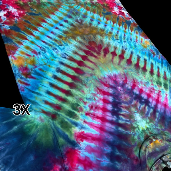 3XL "Sea of Vs" Tiedye Shirt