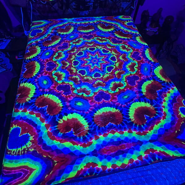 UV Reactive Heartdala Blanket #2 GOING OUT OF BUSINESS SALE