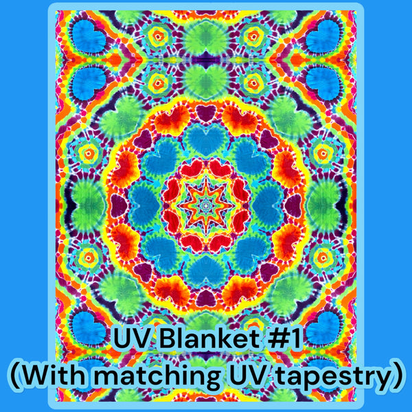 UV Reactive Heartdala Blanket #1 GOING OUT OF BUSINESS SALE