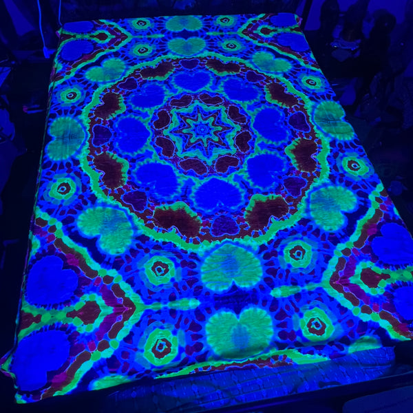 UV Reactive Heartdala Blanket #1 GOING OUT OF BUSINESS SALE