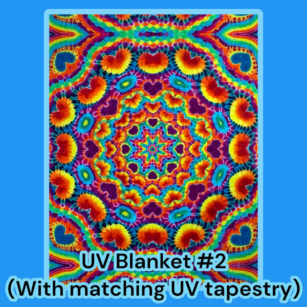 UV Reactive Heartdala Blanket #2 GOING OUT OF BUSINESS SALE