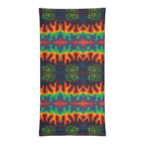 Neck Gaiter w/ TieDye Flame Print