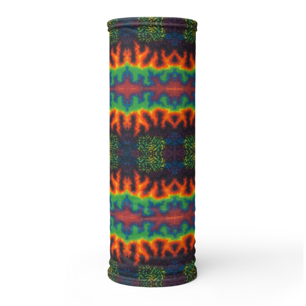 Neck Gaiter w/ TieDye Flame Print