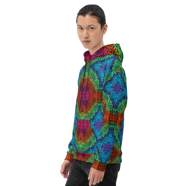 Unisex Tiedye Print Hoodie