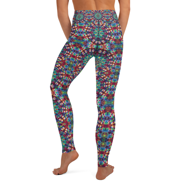 Tiedye Mandala Print Yoga Leggings