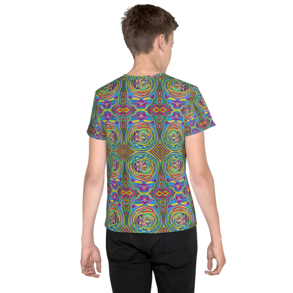 Youth Crew Neck Tiedye Print t-shirt