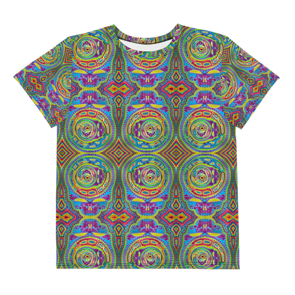 Youth Crew Neck Tiedye Print t-shirt