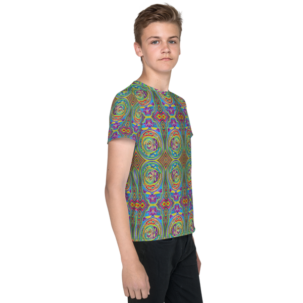Youth Crew Neck Tiedye Print t-shirt