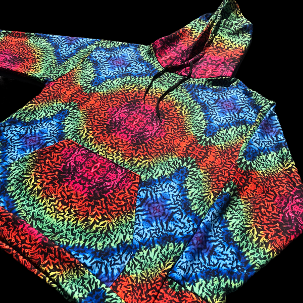 Unisex Tiedye Print Hoodie