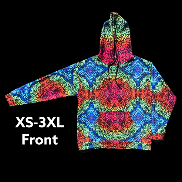 Unisex Tiedye Print Hoodie