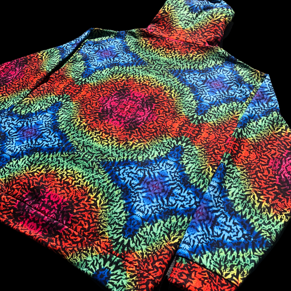 Unisex Tiedye Print Hoodie