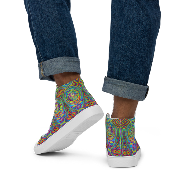 Men’s High-Top Tiedye Spinception Shoes