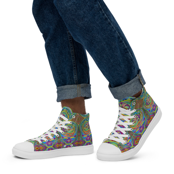 Men’s High-Top Tiedye Spinception Shoes