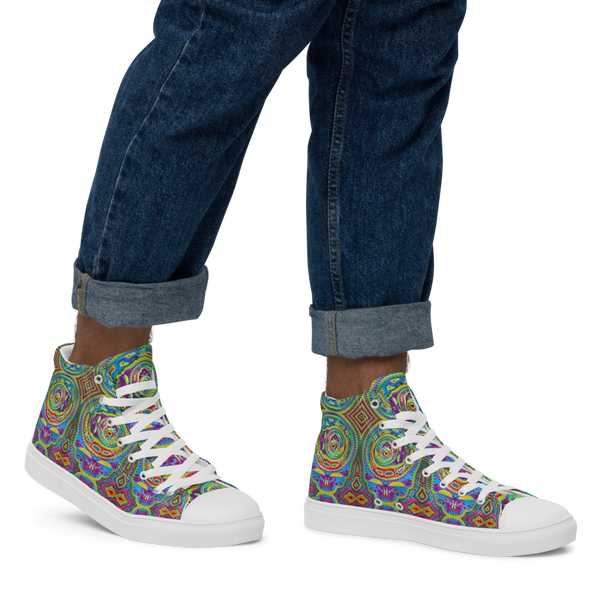 Men’s High-Top Tiedye Spinception Shoes