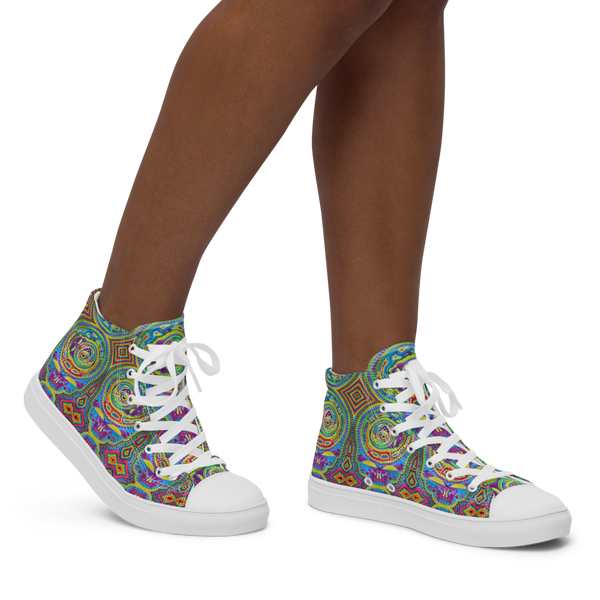 Women’s High-Top Tiedye Spinception Shoes