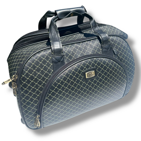 Rioni Signature Black Large Duffel Roller Venice 53~FREE SHIPPING